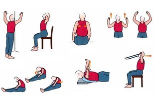 physical exercise for osteochondrosis of the chest